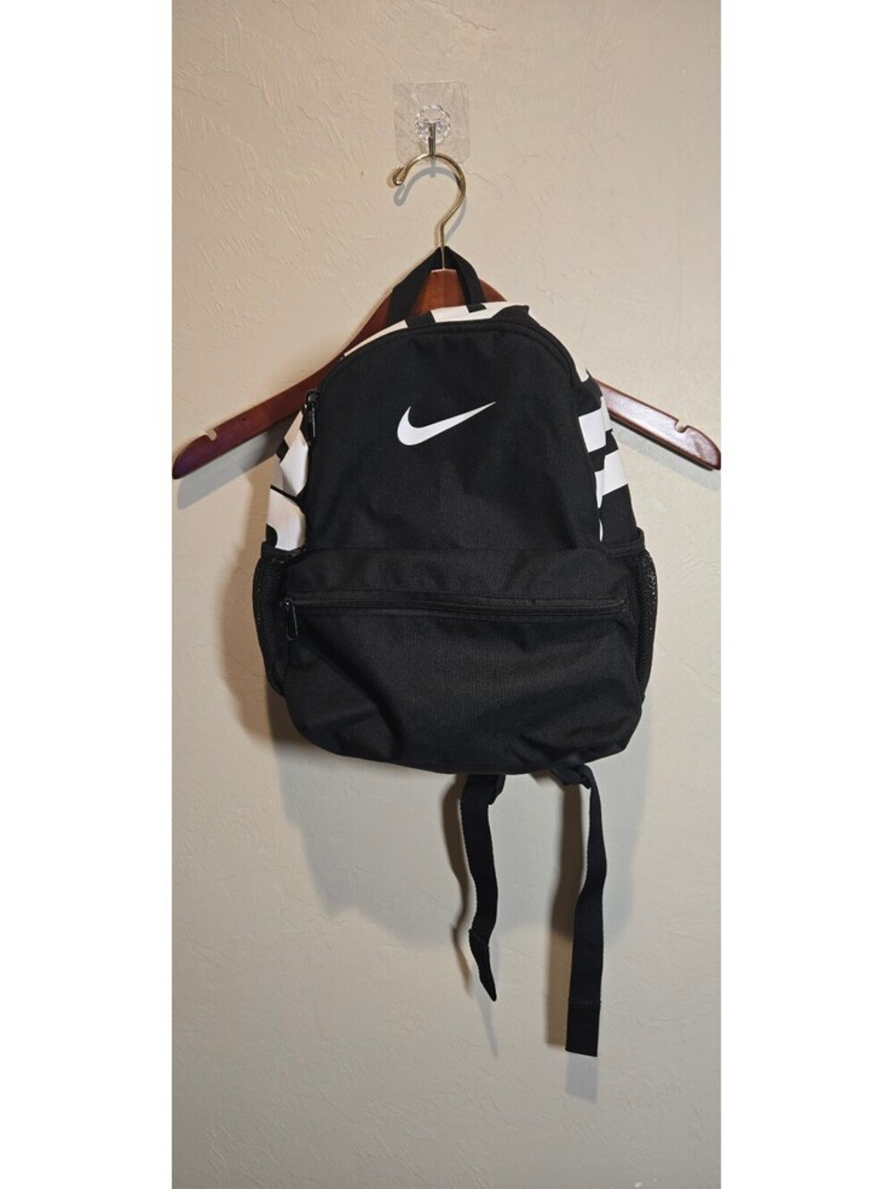 Nike Black and White Just Do It Backpack